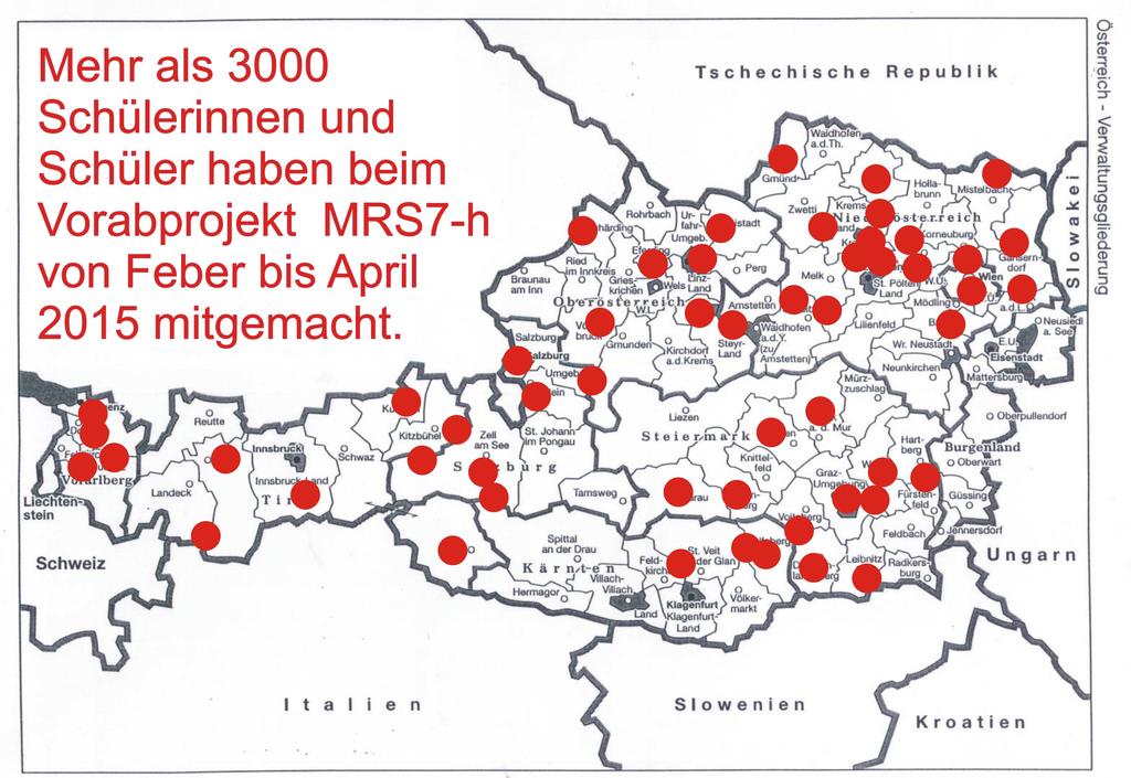 tragen. Dadurch wurden die Infos an über 2000 Lehrpersonen aus dem Bereich des Geometrieunterrichts in Österreich gesandt: Schon am ersten Abend nach der Aussendung am 18. Februar 2015 um 12.