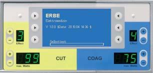 Das neu entwickelte ERBE VIO 200 S HF-Chirurgiegerät bietet Ihnen automatische Leistungsdosierung bei allen Regelungstechniken: Spannungsregelung für schonende, reproduzierbare Schnitte und
