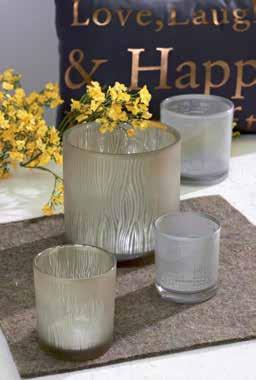 Glas weiß-klar, 3 x 3,5 cm 29299 5 6 Vase RING, Glas klar, 6 x 22 cm