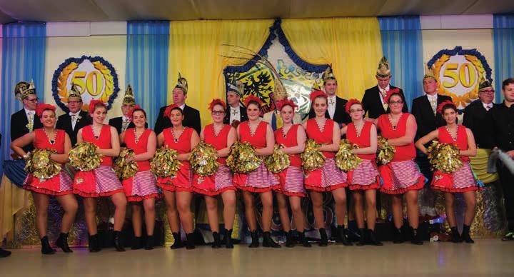 50 Jahre Närrische Buben Sie sind eine der bekanntesten Sinziger Tanzgruppen, die Magic Majorettes.