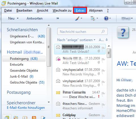 1. Windows Live Mail Eine persönliche Signatur eintragen In Windows Live Mail können Sie recht einfach eine persönliche Signatur eintragen lassen.