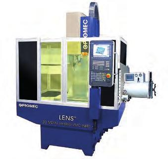 Fig. 8: The LENS Machine Tool Series integrates Optomec s industry-proven, metal 3D printing technology into standard CNC machine tool platforms (Photo: Optomec, Inc.
