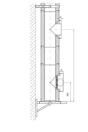 Wandkonsole n mit Ablauf ist die Höhe verstellbar: - Bodenmontage Wohnraumlösung von 186,5 mm bis 286,5 mm - Fußsteher höhenverstellbar von 325 mm bis 540 mm Anschlusshöhen bei Bodenmontage