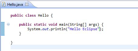 Eclipse: Edit and Execute Program Edit your program (and save it) Execute the program