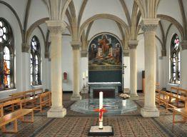 Neoromanik im Original: Die dreischiffige Kapelle im heutigen Liudgerhaus wurde 1903 durch den Maler Friedrich Stummel neu