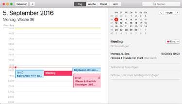 10. Kalender und Erinnerungen nutzen... 245 10.1 Die Ansichten der Kalender-App... 245 10.2 Lokale Ereignisse vs. icloud-ereignisse... 248 10.