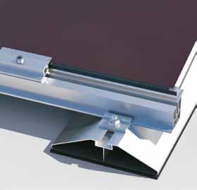 Flachdach Flat roof Duplex: Das intelligente System für die Montage von Dünnschichtmodulen.