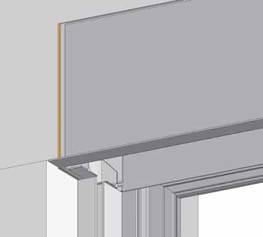 Beispiel : Wärmedämmverbundsystem, Ausführung mit Überdämmung mit integriertem Rollladen, Raffstoren oder Textilscreen, dargestellt: MODULO.