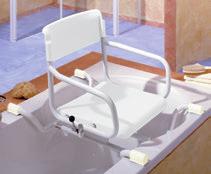 Innenmaß Badewanne Rand: 50 cm Breite / Tiefe / Höhe: 71-89 / 57 / 55 cm Sitzfläche: 40 x 40 cm 6,5 kg 120 kg erleichtert den Einstieg ohne Hygieneausschnitt stabile