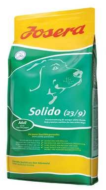 JOSERA Solido Premiumnahrung für weniger aktive Hunde JOSERA Solido ist ein kompaktes und leichtes Alleinfutter für wenig aktive, ausgewachsene Hunde sowie für ältere oder