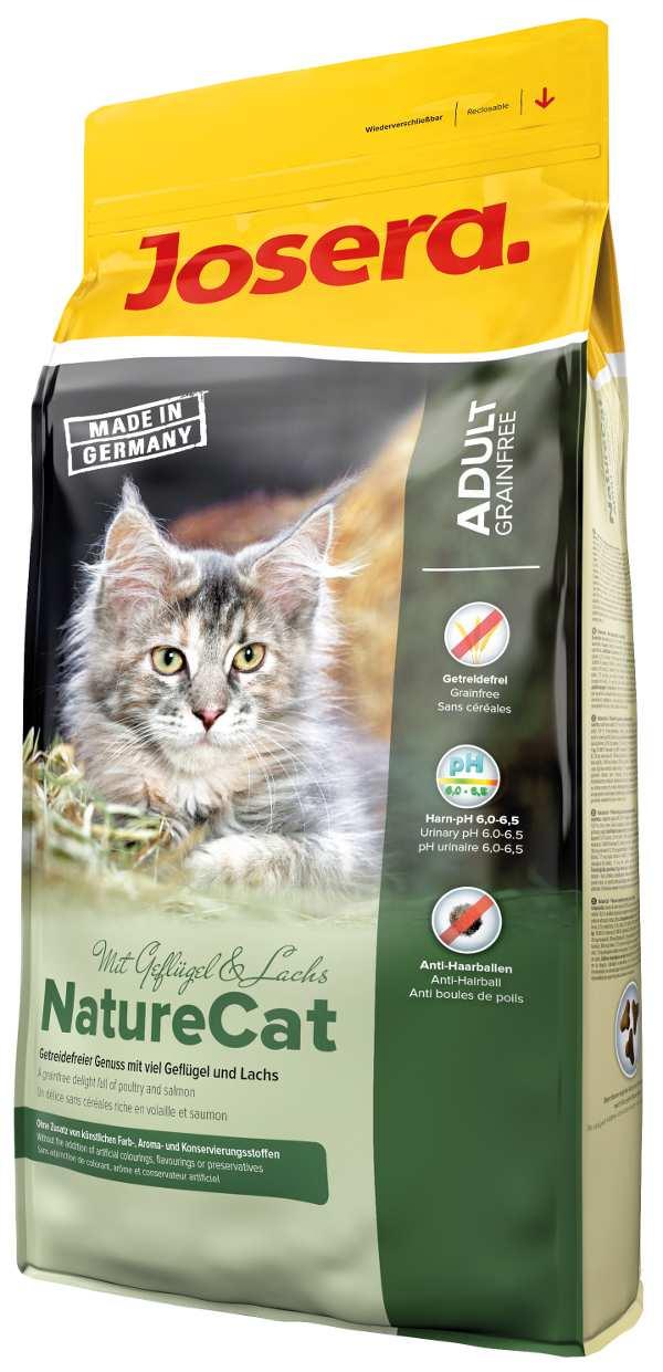 JOSERA NatureCat Ihre Katze ist ein echter Tiger oder verträgt kein Getreide? JOSERA NatureCat ist ein wahrer Genuss für alle Abenteurer.