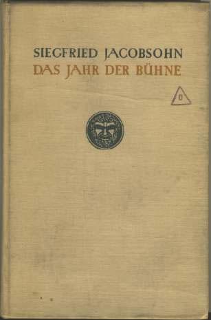 Berlin Das zweite Buch Jacobsohns versammelt dreizig Kritiken von Reinhardt- Aufführungen. Von diesem Theatermann war Jacobsohn zu der Zeit rückhaltlos begeistert.