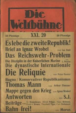 Jg Nr.46 v. 17.11.1925 Rezension von Wilhelm Krain: Mappe gegen den Krieg, 7 Visionen dem Gedächtnis der Weltkriegsopfer gewidmet.