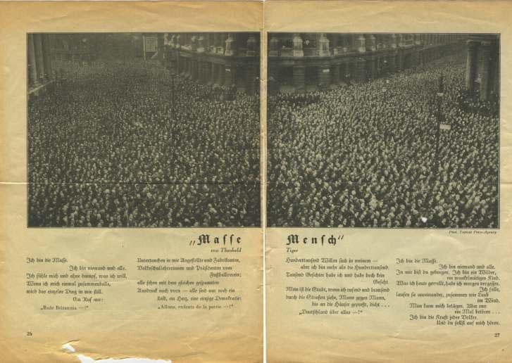 8 (Erstdruck in Tempo Jg.1 nr.14 v. 26.9.1928) Den Chefredakteursposten bei dieser Ullstein-Illustrierten hatte Tucholsky ausgeschlagen, lieferte aber über die Jahre immer wieder Beiträge.