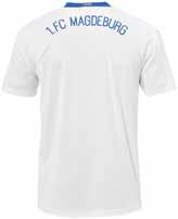 Fußballclub Magdeburg mit FCM Logo an beiden Seiten original FCM Merchandise Label Material smartbreathe LITE beflockbar mit