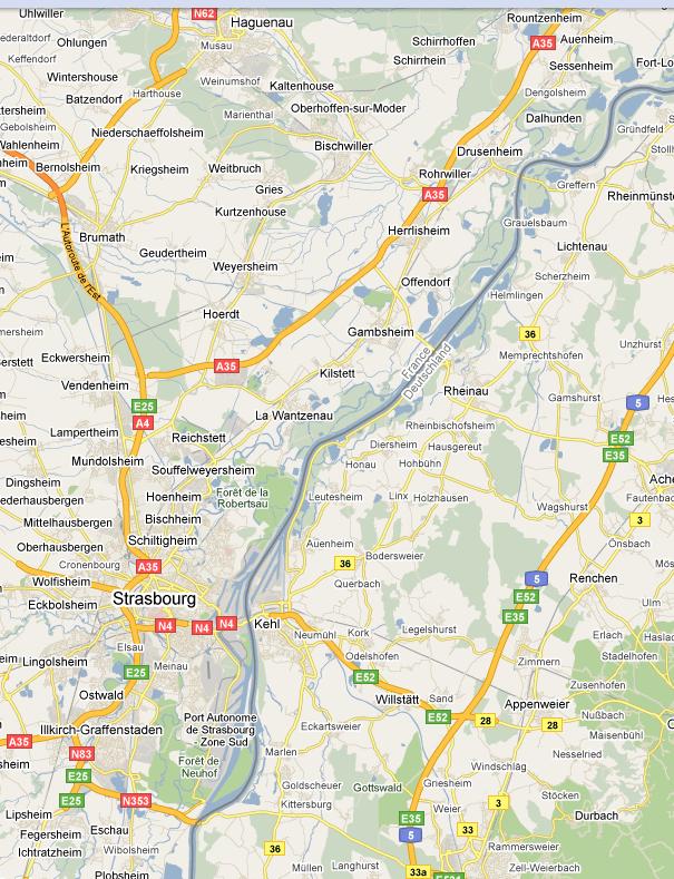 Fahrplan nach Strasburg A Zwei Wege möglich : - A.