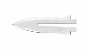 Hollow plunger knife blades 11 cm K L