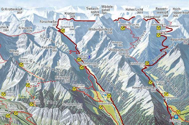 Erster Tag: Fahrt nach Oberstdorf und Aufstieg zur Rappenseehütte Huwwel-Kraxler Tour 2013 - Dieses Jahr sollte es endlich mit dem Heilbronner Höhenweg klappen.