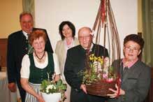 Josefa Kern (92) Leopoldine Wenzel (75) SAXEN "Wie sichere ich mein Eigentum" war für 70 anwesende Seniorinnen und Senioren ein Thema beim Stammtisch am 8.4.