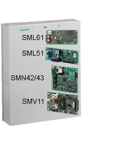 Für die Sintony Zentrale steht eine Auswahl von Kommunikationsmodulen zur Verfügung, die zur Alarmübertragung, Parametrierung und Wartung mit der Sylcom Software sowie zur Steuerung und