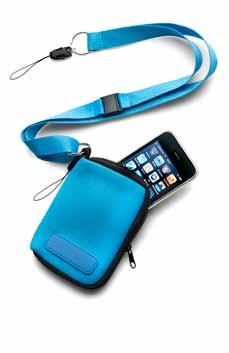 Sicherheitsverschluss und Kopfhörerdurchlass Tasche für MP3/MP4-Player Klettverschluss Brustbeutel aus Filz Inklusive