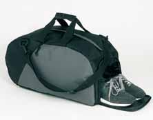 Nottingham /Grey NT486 Kleine Sporttasche Relax / PVC 52 x 28 x 27 cm Separates Schuhfach innenliegend Abnehmbarer und verstellbarer Schultergurt Vortasche mit Reißverschluss /Light Grey /Light Grey