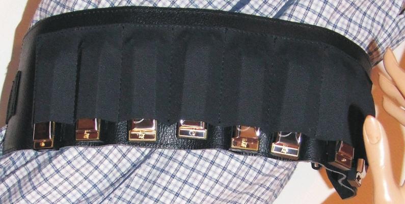Harmonica Real leather belt for 8 bluescharp s, traditional design with elastic