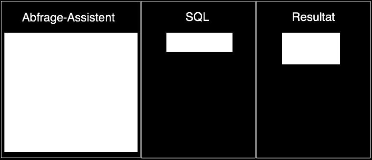 Farbe haben die Objekte in Kiste 1? Abbildung 1: Beispiel eines Datenbankmanagementsystems mit grafischem Assistenten zur Eingabe von SQL-Code.