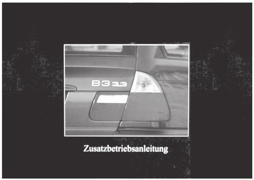BMW/ALPINA B, L; Zusatzbetriebsanleitung B, T 0/0 88 0 Zusatzbetriebsanleitung deutsch 88 0 06