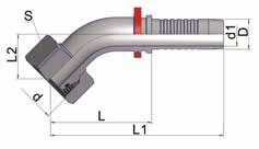Hydraulik-Mittel- und Hochdruckschläuche und -Armaturen - Hochdruckarmaturen Stahl Dichtkegelnippel gerade, DKOL - Fortsetzung metrisches Gewinde mit O-Ring, leichte Reihe 2.