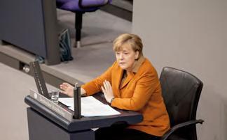 Bundeskanzlerin Merkel bei der Regierungserklärung Foto: Julia Nowak Aussprache zur Regierungserklärung.