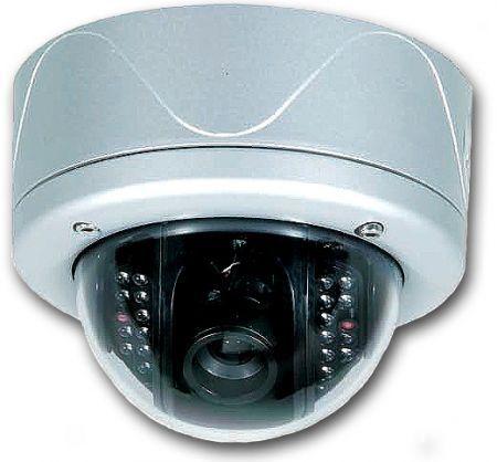Farb Dome Kamera mit 1/3" Samsung DNR 560TVL 30m Nachtsicht, Sens-UP 128x - AVK119 Hochauflösende vandalsichere IR