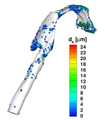 Spray 2012 Large-Eddy Simulation of Poly-Disperse Particle Deposition in a CT Based Mouth-Throat Figure 8.