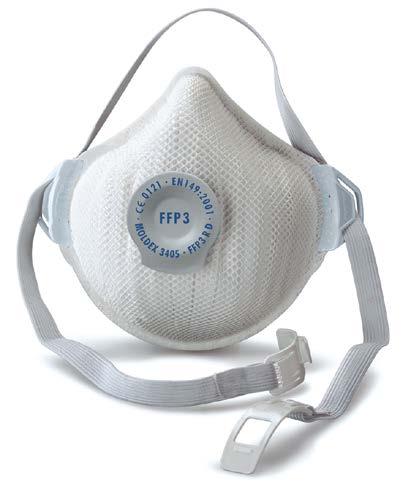 Die Komfort-Dichtlippe bietet zusätzlich mehr Sicherheit beim Tragen. Die Maske erfüllt die Dolomitstaubprüfung. Das bedeutet weniger Atemwiderstand bei längerer Nutzungszeit.