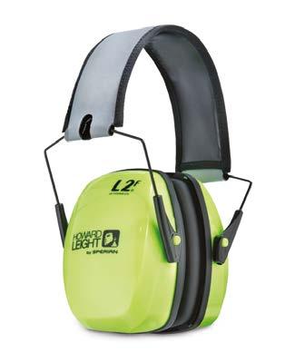 Gehörschutz 23,30 SNR-Wert Kapselgehörschützer Hi-Visibility L2F Faltbarer Kapselgehörschützer L2 Hi-Visibility Der exklusive, reflektierende Kopfbügel und die leuchtend grünen Kapseln sorgen für
