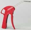 Pistola soffiaggio in alluminio Aluminium blow gun Blaspistole aus Aluminium Handy, in aluminium alloy with wide nozzle. Ideal for cleaning big surfaces and points difficult to reach.