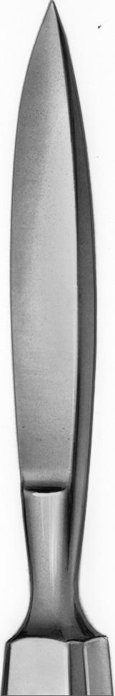LANGENBECK FH160R Phalangenmesser Phalangeal knife FH166R Zwischenknochenmesser Interosseous knife FH170R Beinhautmesser mit Schaber