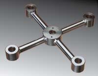 4301) Finish: brushes stainless steel 417540 Spinne 200 mm, 4-Arm spider