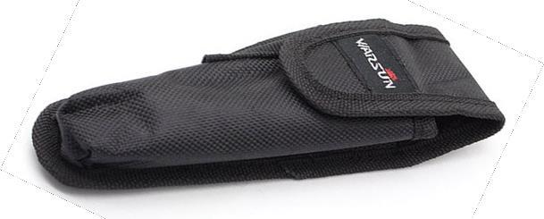 Für BLACK ARROW Die Gürteltasche Warsun mit Klettverschluss und seitlicher Ersatzakku-Tasche ist aus einer robusten Kunststofffaser