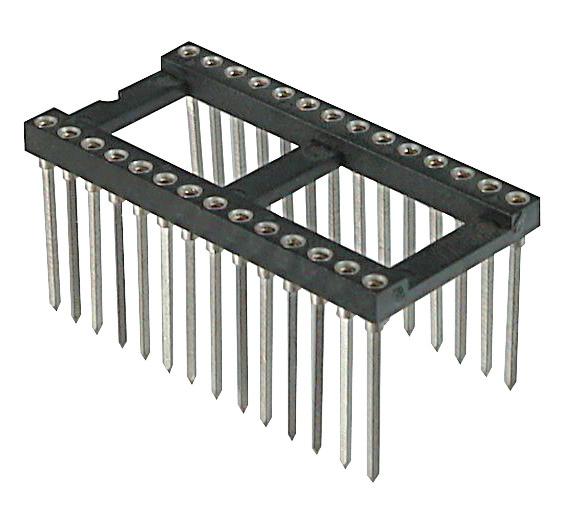 IC-Sockel, Wire-Wrap-Ausführung, L = 17.80mm, Raster 2.54mm IC-socket, wire-wrap-type, L =17.80mm, pitch 2.
