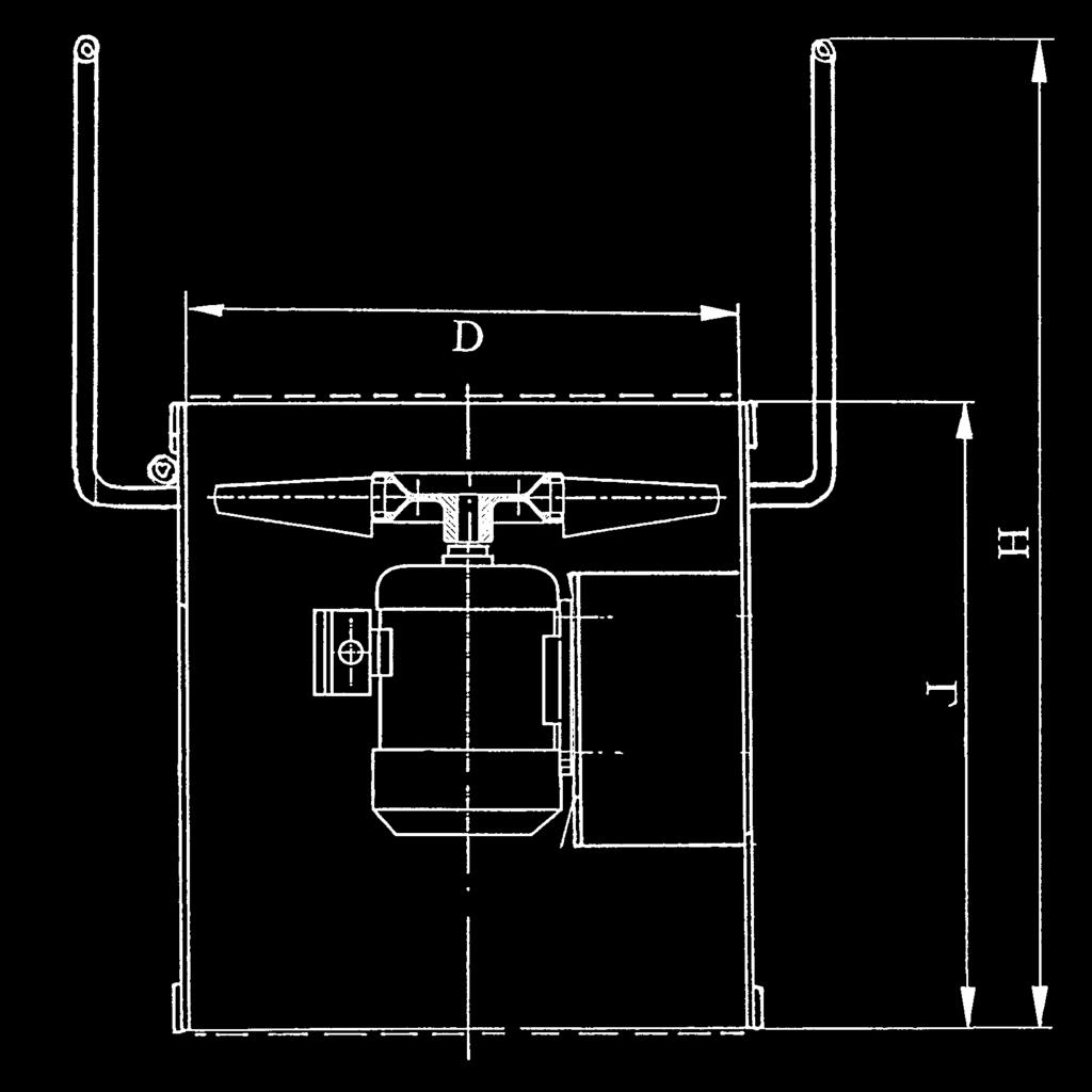 xialventilator FS Konstruktion xialventilator mit senkrechtem Gerüst, das Gehäuse ist aus geschweißtem Stahlblech gebaut, die Ventilatorflügel sind aus Fiberglas, verstärkt mit Polyamid, und mit