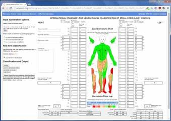 C2 C3 C4 T3 Themen Abbildung 1: Screenshot des EMSCI-ISNCSCI-Calculators (aufrufbar unter https://ais.emsci.org) klinischen Informationssystemen und elektronischen Krankenakten bereit.