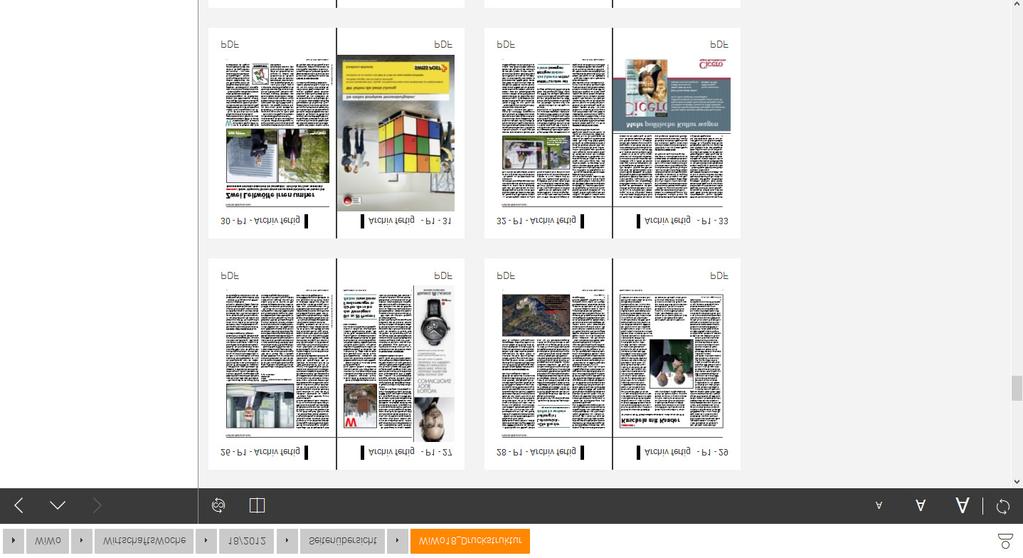 Kundeninformation tango media 17 tango mobile Seitenübersicht In der Seitenübersicht sehen Sie zunächst im linken Bereich die Strecken Ihres Projekts.