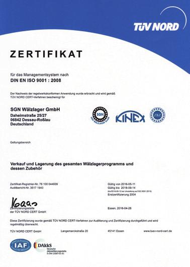 Zertifizierung / Qualität Wir sind seit Mai 2004 nach DIN EN ISO 9001:2008 zertifiziert.