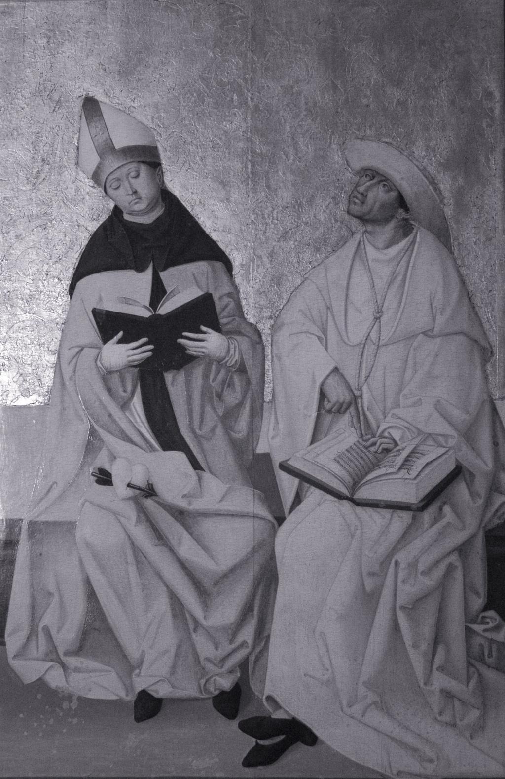 Abb.170a Infrarotreflektographie, Kirchenväter Augustinus und Hieronymus, um