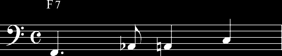 Bei diesem Blues-Stück sind die drei Töne von Muster 5 über eine ganze Form (Takt -2) zum Einsatz gekommen.