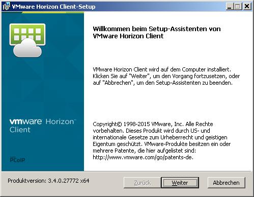 3. Installation VMware Horizon View Client 3.1.