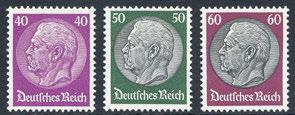 457,437 6 250,- 5666 Gedenkheft Eröffnung des Reichstags 1933: Fridericus, alle drei Werte mit zusätzl.