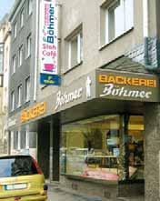Bäckerei Bäckerei Böhmer Inhaber U. Ruhl Uhlandstr. 40 44147 Dortmund 1954 gegründet 34 Mitarbeiter Kontakt: Udo Ruhl oder Tobias Czock Tel.: (0231) 82 39 49 Weitere Information www.baeckerei-boehmer.