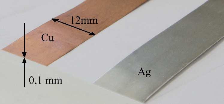 Bandleiter Elektrisches und thermisches Verhalten von Bandleitern Übersicht der verwendeten Bandleiter Oberflächtragfähigkeit Strom- Variante Substrat Breite Beschichtung h/ µm b/ mm Kupfer Stahl